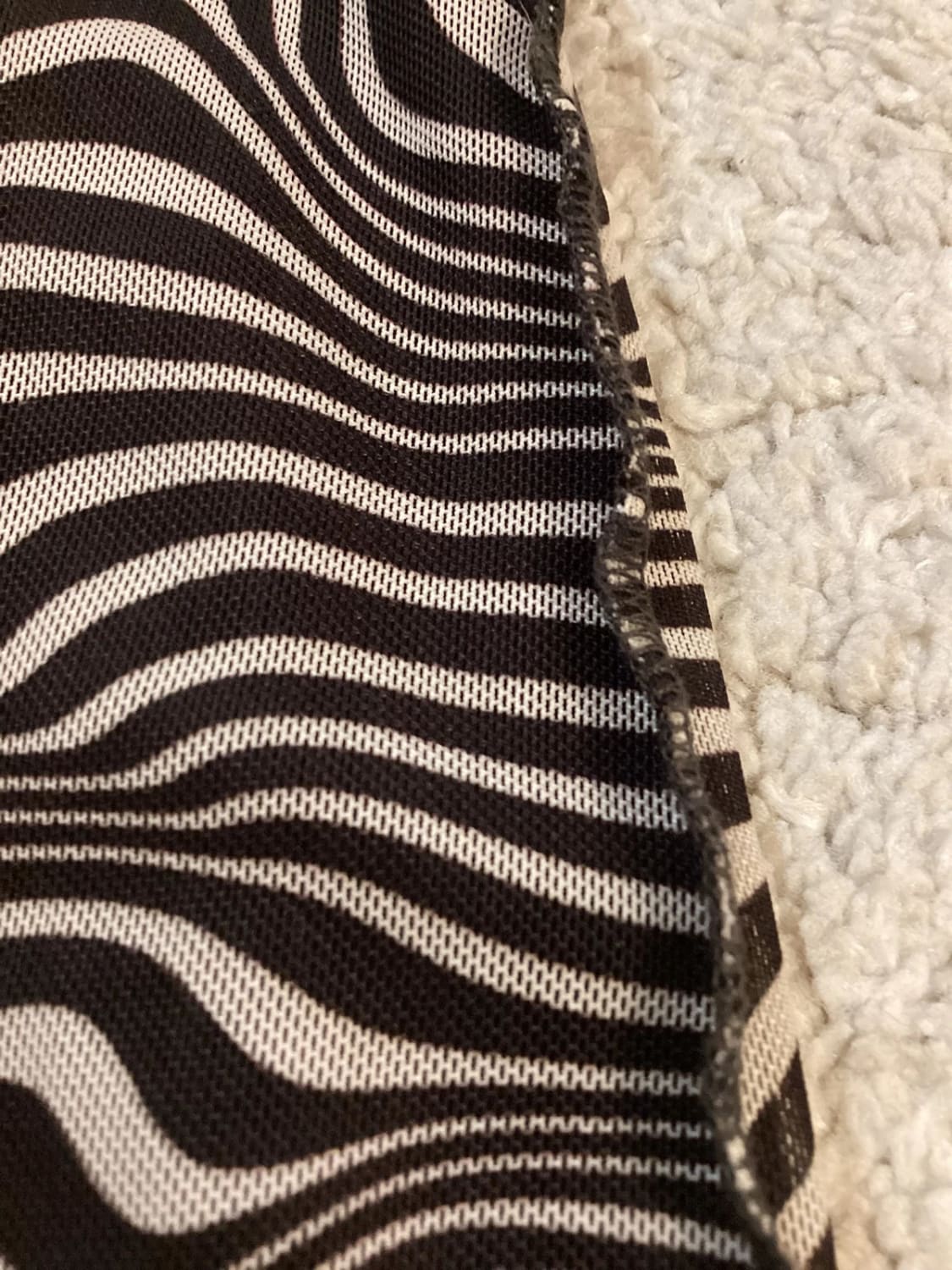 Jupe H&M Bicolore Marron et Blanc - Taille XXXS