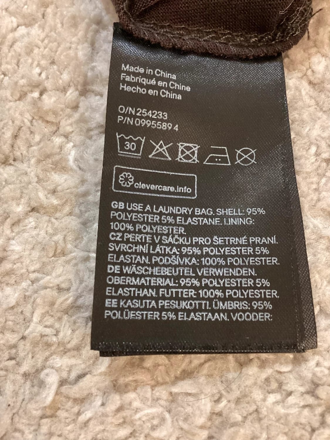 Jupe H&M Bicolore Marron et Blanc - Taille XXXS