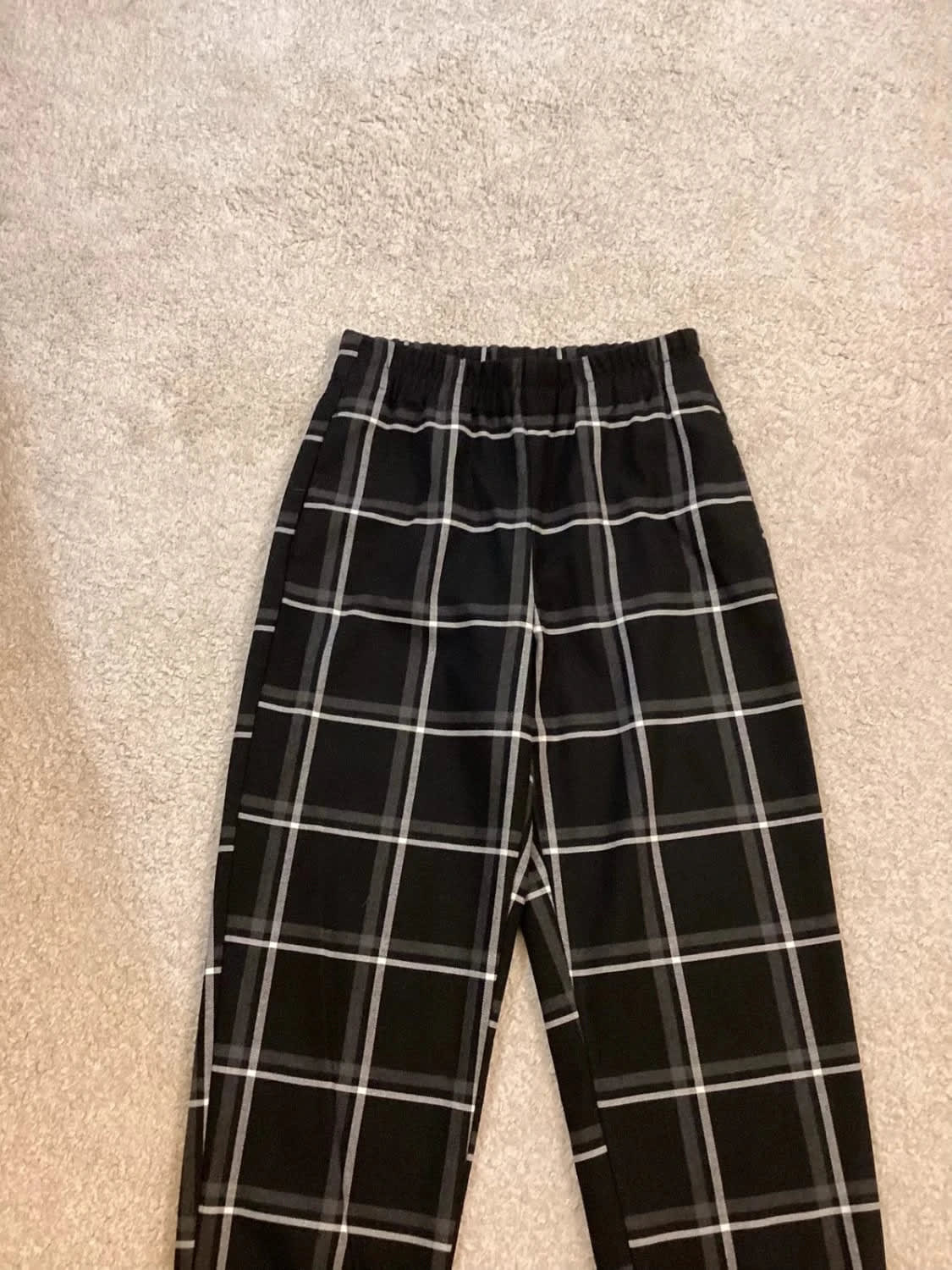Pantalon Zara XS Noir & Gris