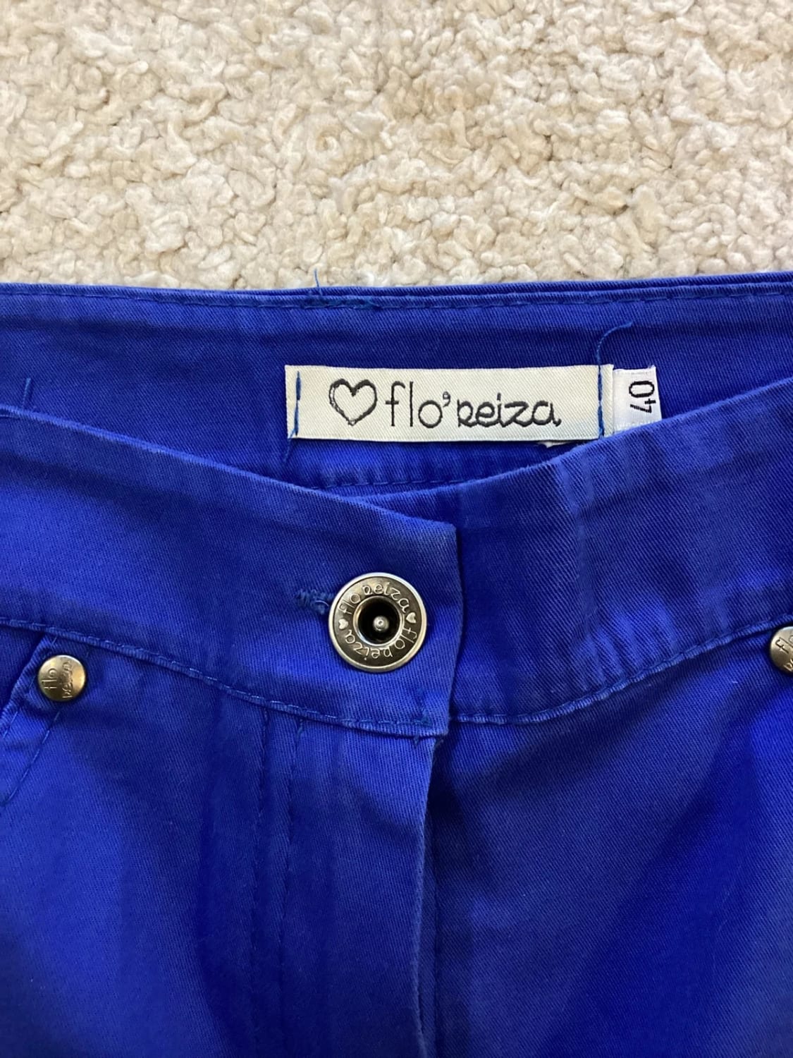 Jupe Floreiza Bleue - Taille IT40