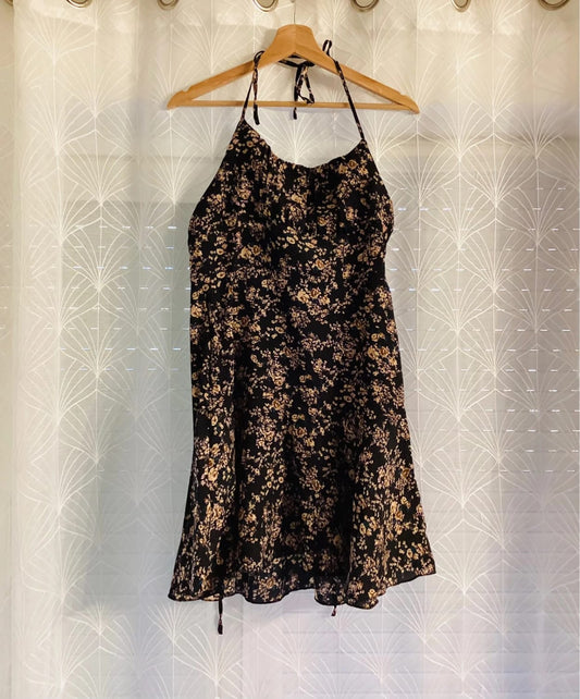 Robe Noir/Marron - XS