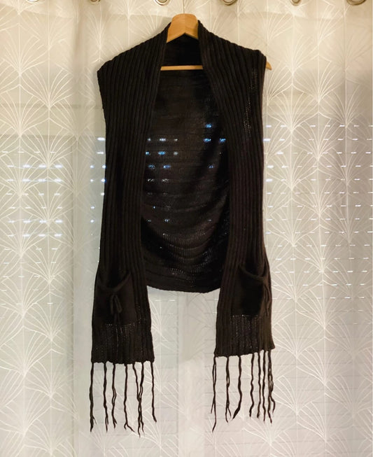 🍂 Cardigan Marron - Femme XL
