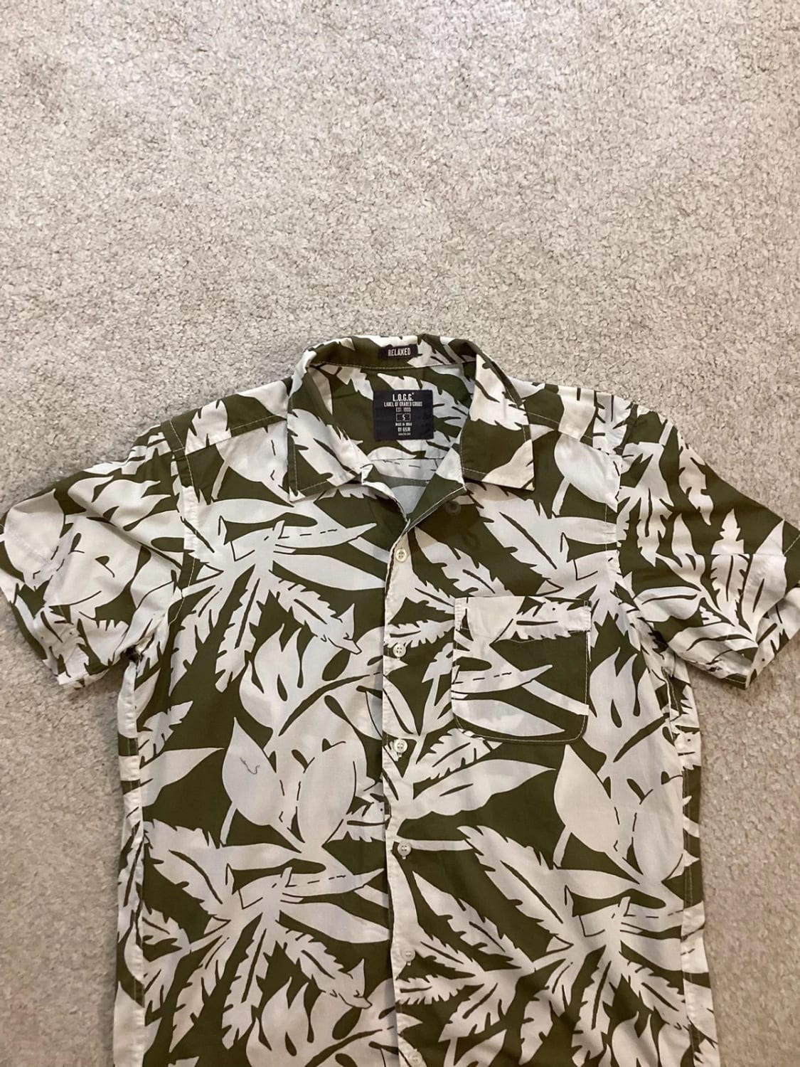 🍂 Camisa L.O.G.G. - Hombre S