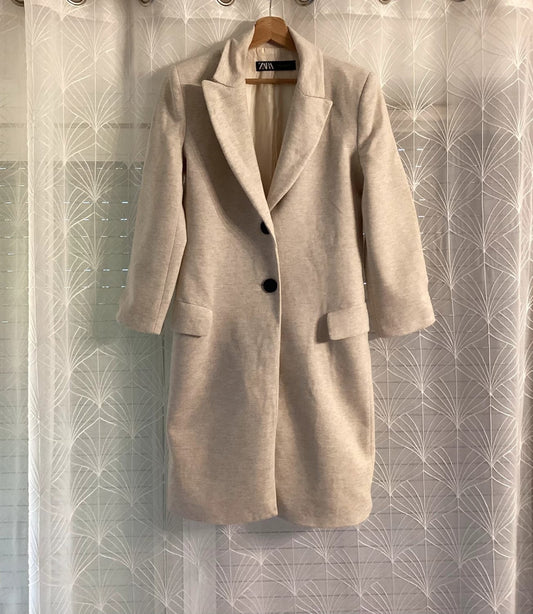 🧥 Manteau Beige Zara - Femme M
