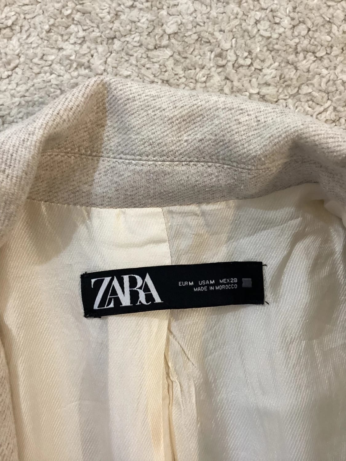 🧥 Manteau Beige Zara - Femme M