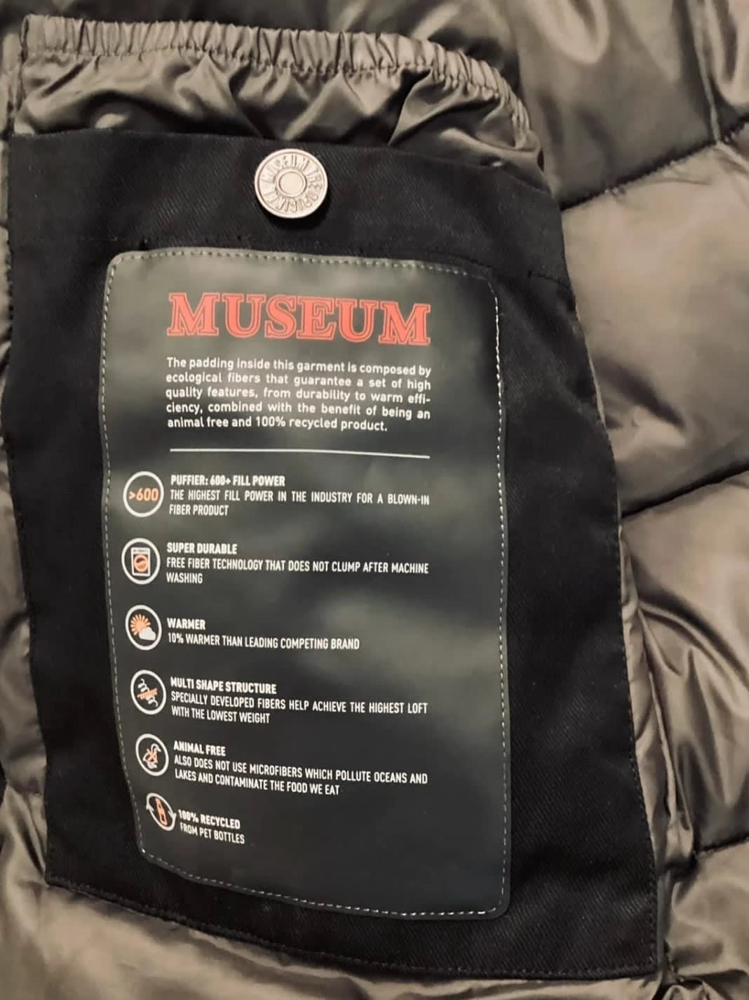 Doudoune Museum XS en très bon état homme noir 🖤