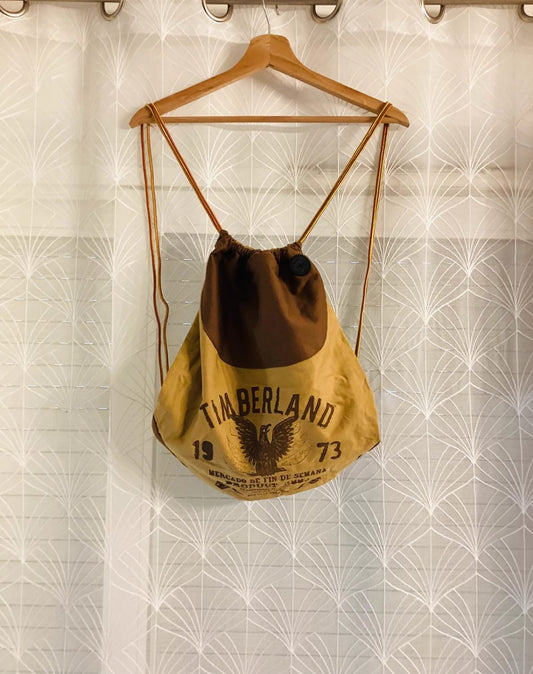 Sac à Dos Timberland - Moutarde & Marron - Coton - Femme