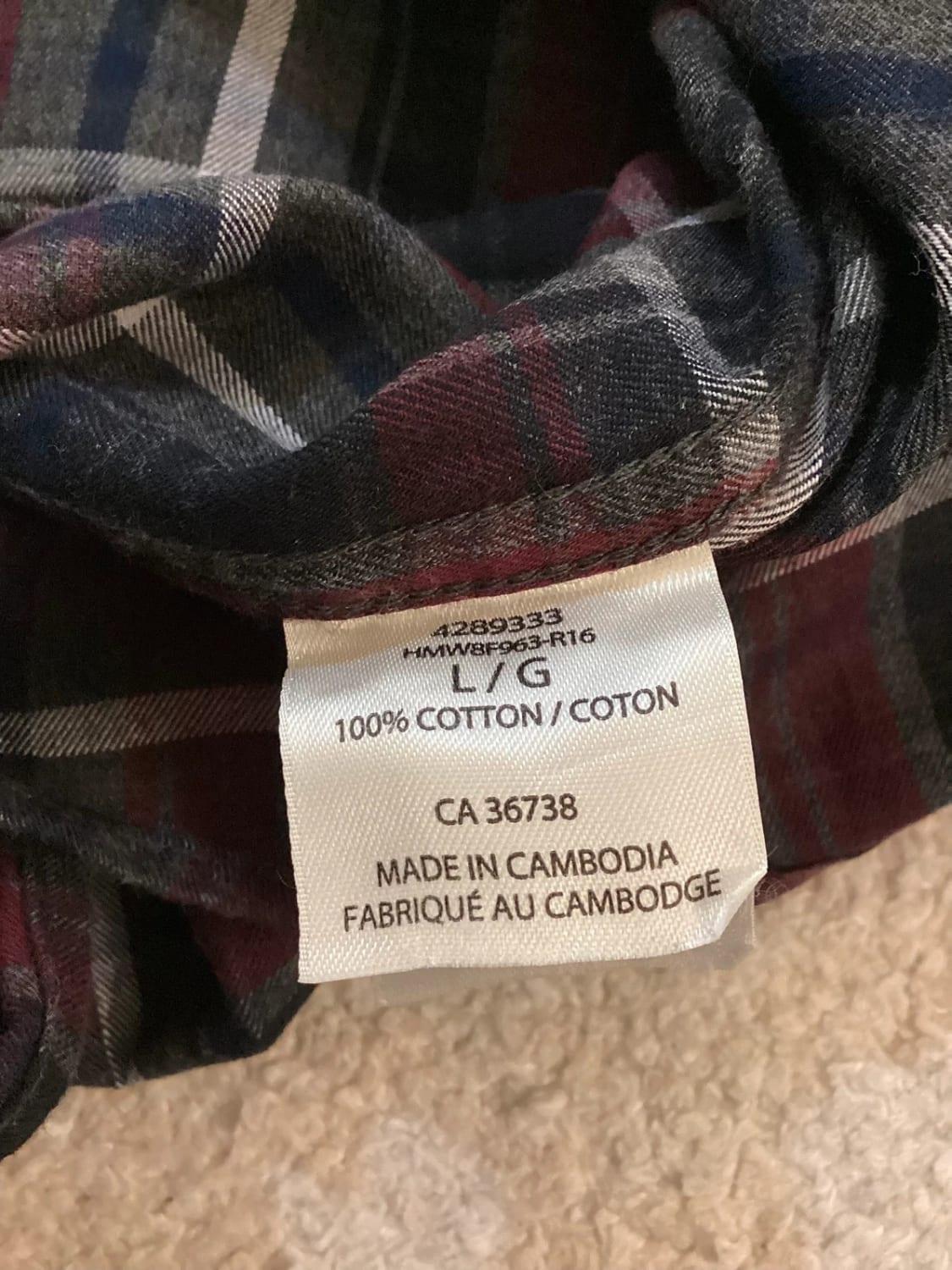 🍷 Chemise Haggar - Homme L