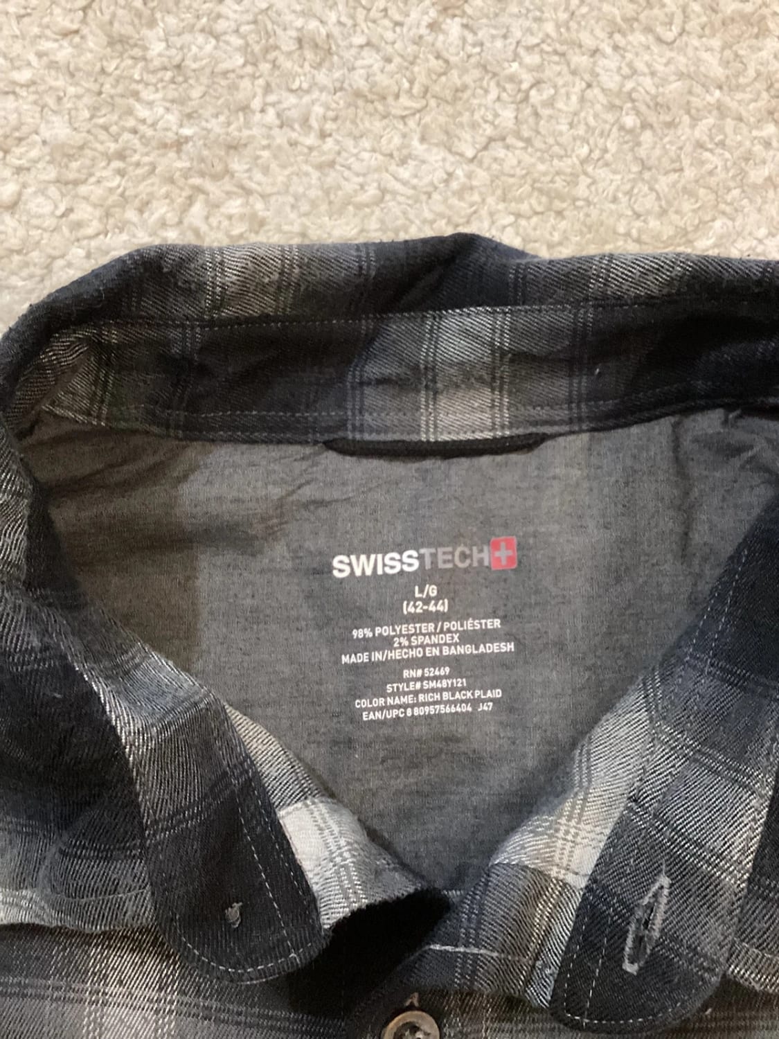 🍂 Chemise Swisstech - Homme L/G
