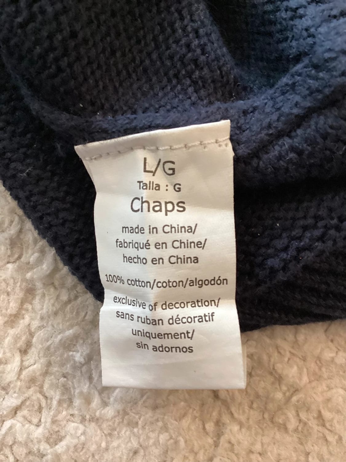 🌌 Sweat Pull Chaps LG - Très Bon État