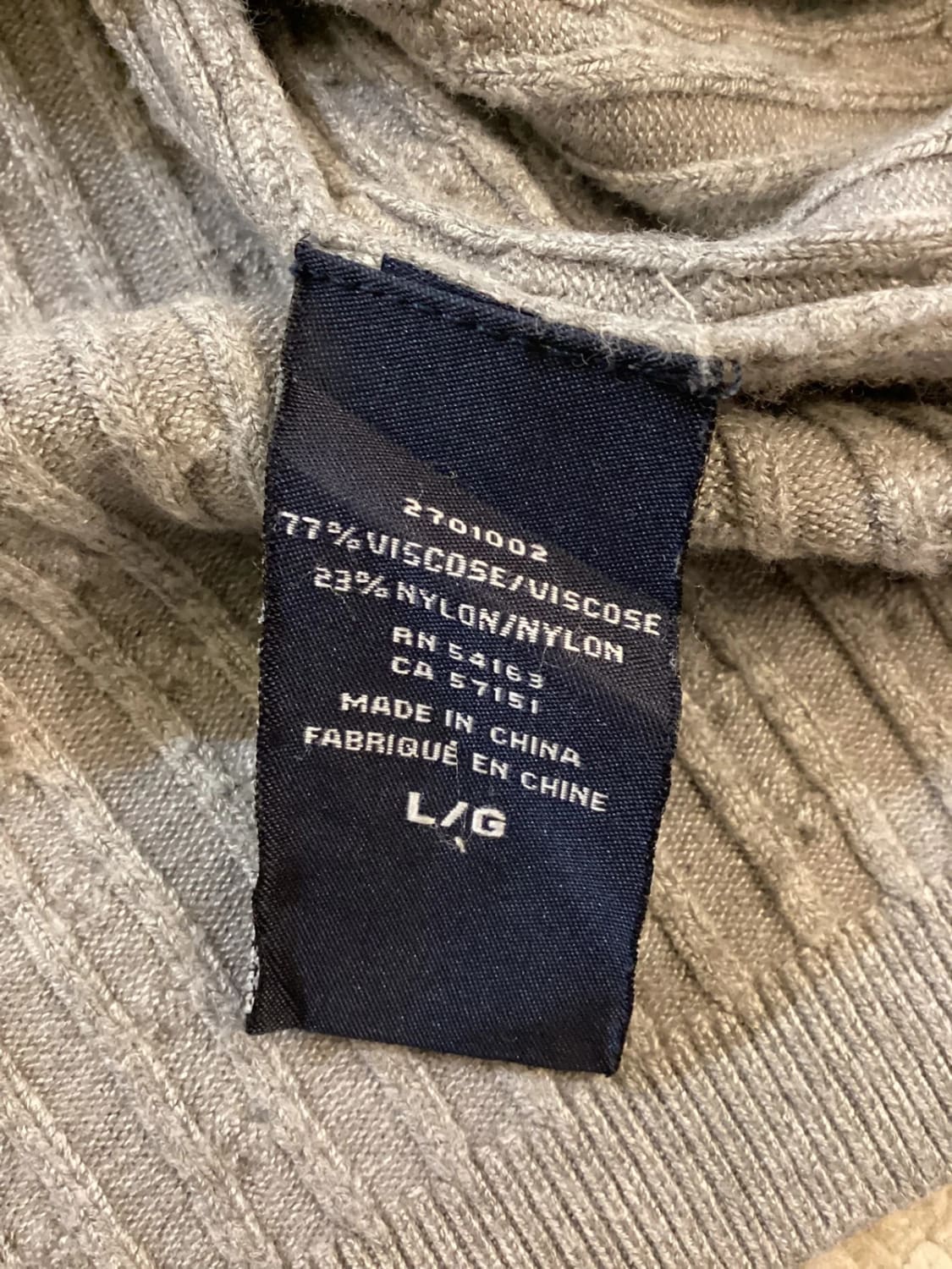 Pull Fin Torsá Tommy Hilfiger Beige Taupe Viscose/Nylon Col Rond – Femme – Taille L