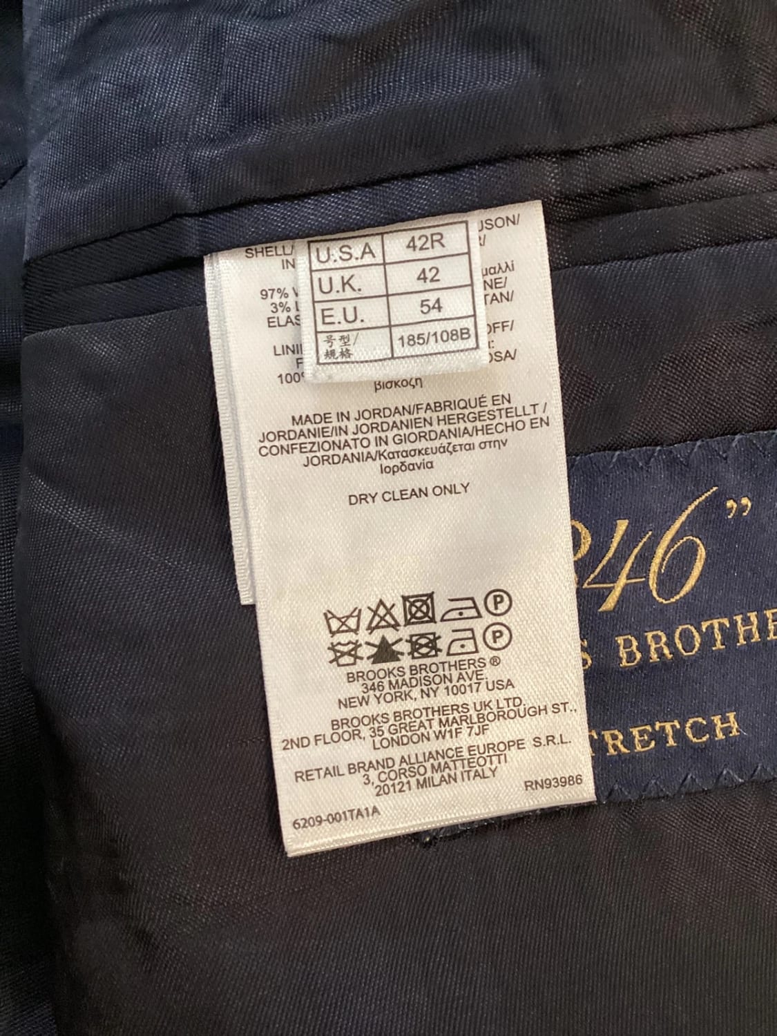 Blazer Brooks Brothers 42R (L) - Très Bon État