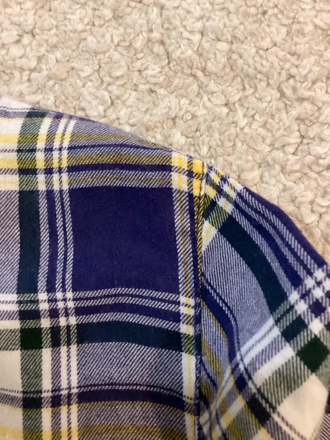 💜💛 Chemise Tommy Hilfiger Color Block - Violet, Jaune, Blanc - Taille M