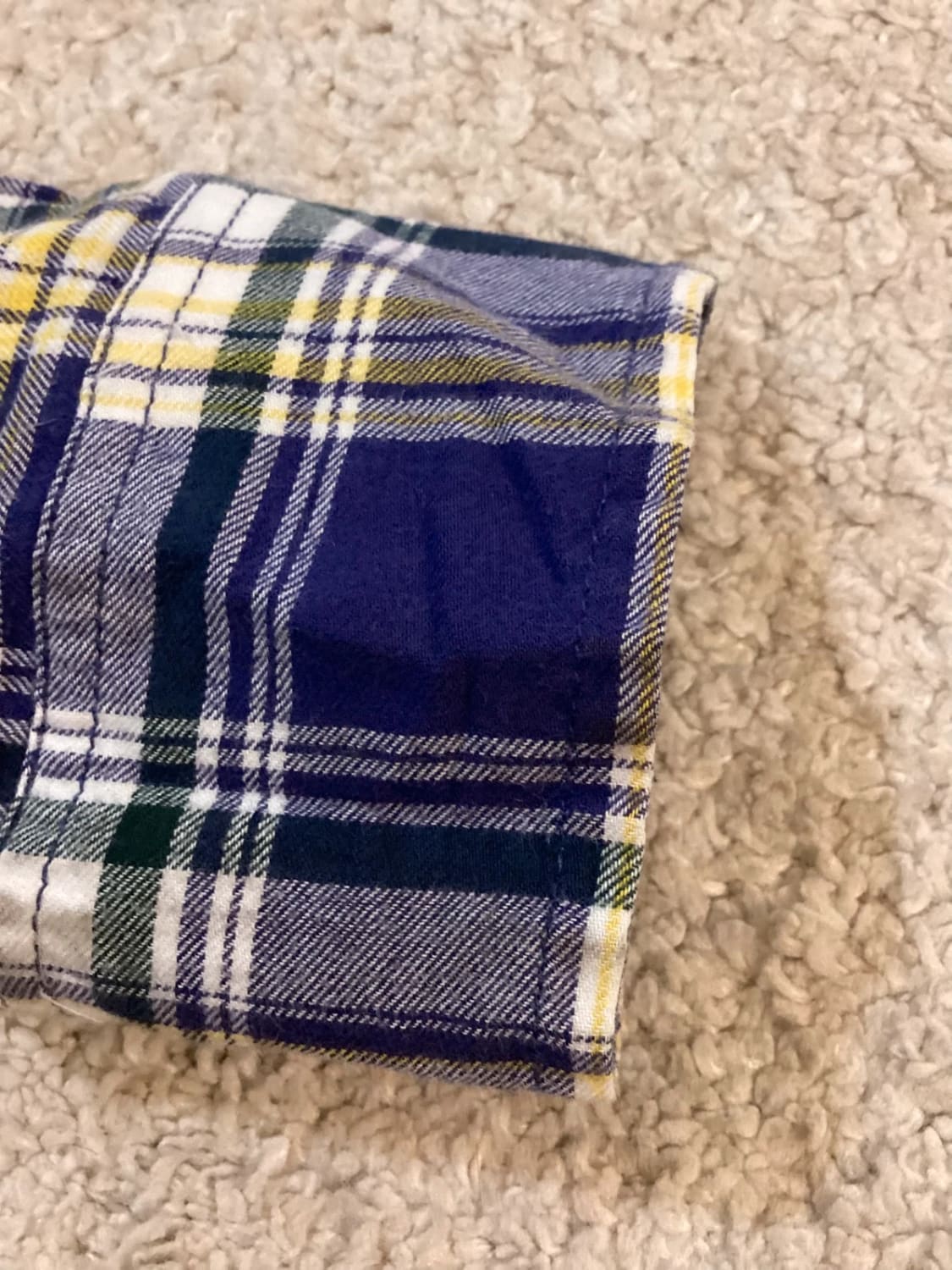 💜💛 Chemise Tommy Hilfiger Color Block - Violet, Jaune, Blanc - Taille M