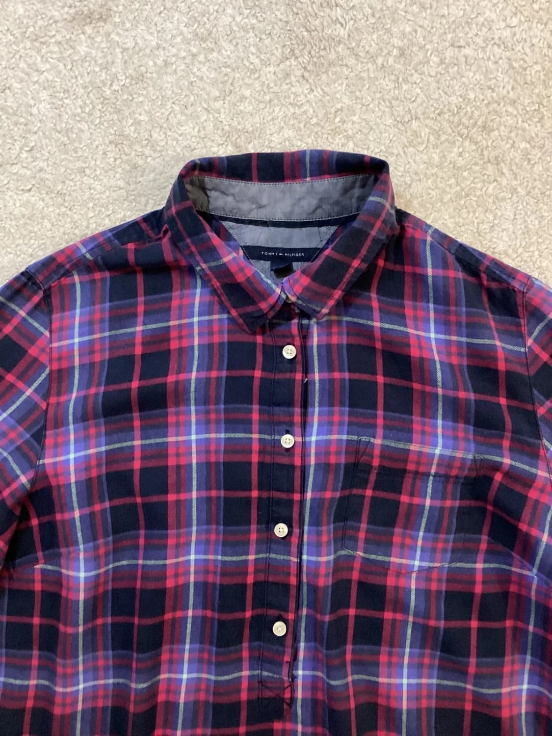 🌈 Chemise Flanelle Tommy Hilfiger Carreaux Multicolore - L/G