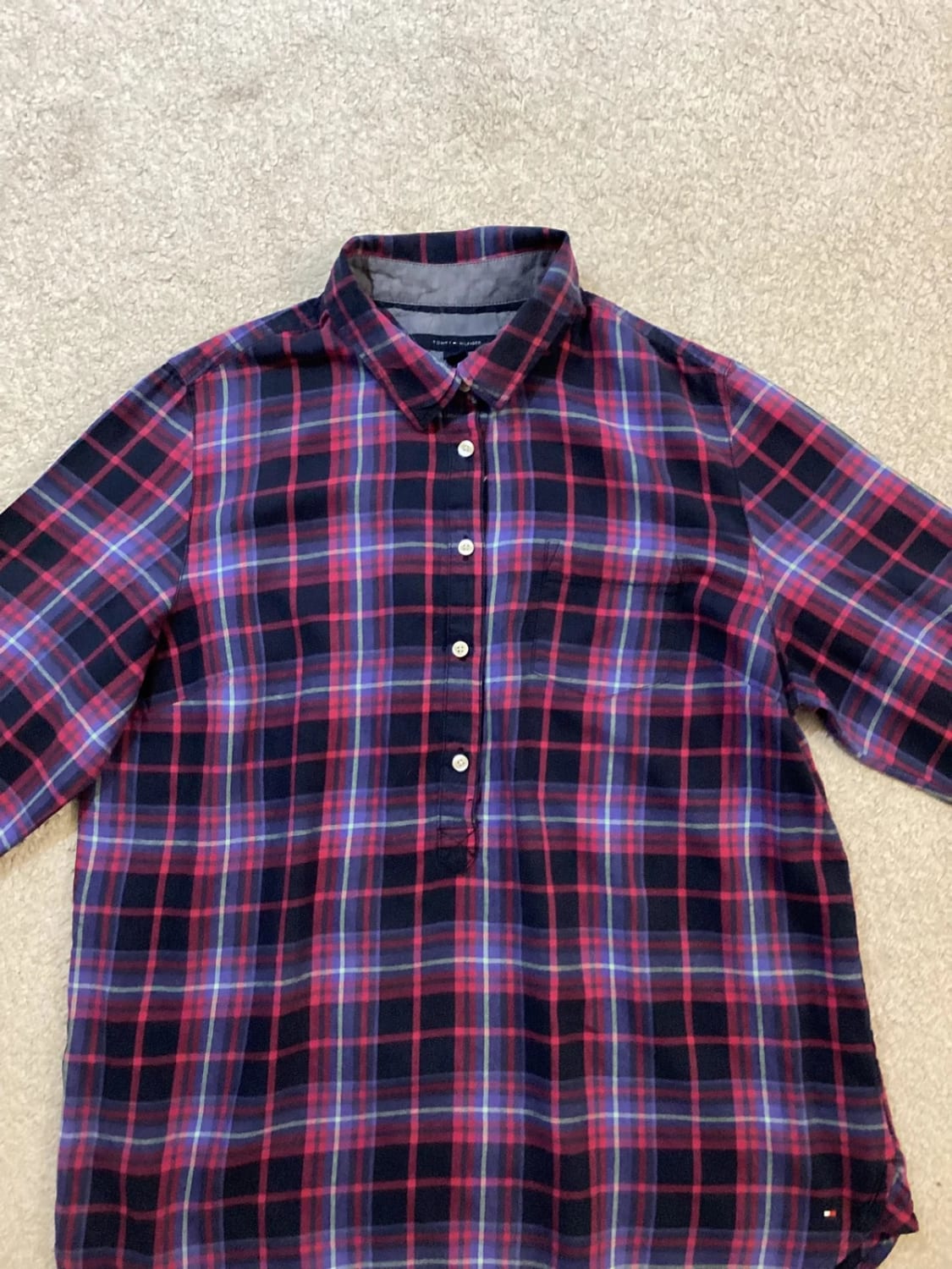 🌈 Chemise Flanelle Tommy Hilfiger Carreaux Multicolore - L/G