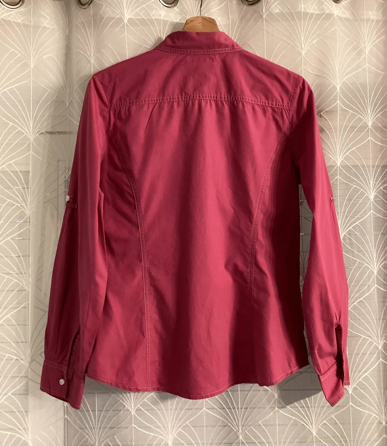 💖 Chemise Tommy Hilfiger Fuchsia Uni - Taille M - Coton