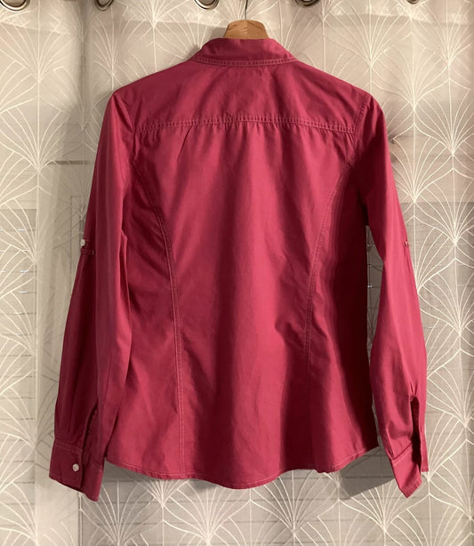 💖 Chemise Tommy Hilfiger Fuchsia Uni - Taille M - Coton