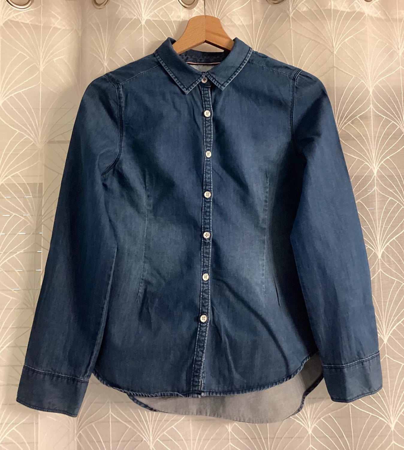 👖 Chemise Tommy Hilfiger Jeans pour Fille - Taille 12A-14A - Bleu