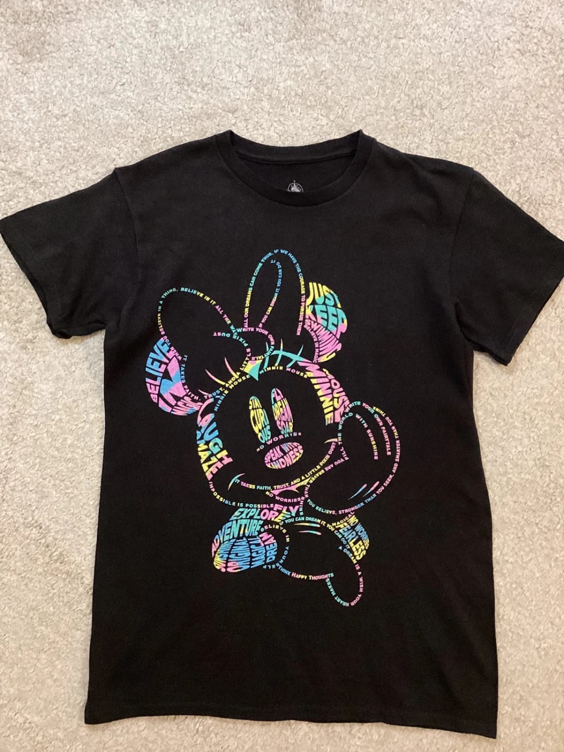 🐭 T-shirt Disney Mickey Mouse Femme - Noir - Taille S