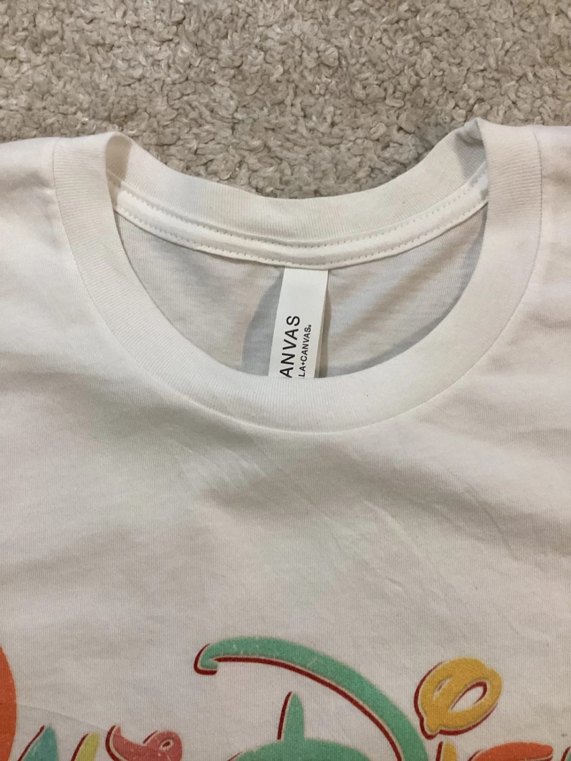 T-shirt Canvas Mickey Mouse Homme - Blanc - Taille L/G