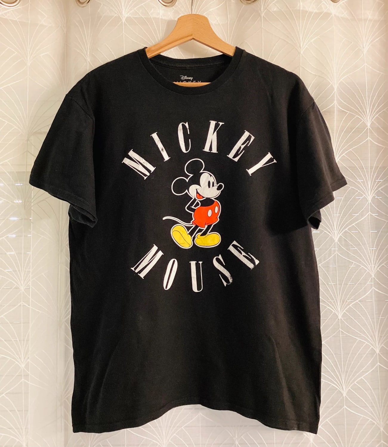 🐭 T-shirt Disney Mickey Mouse - Noir - Taille L - Coupe Courte