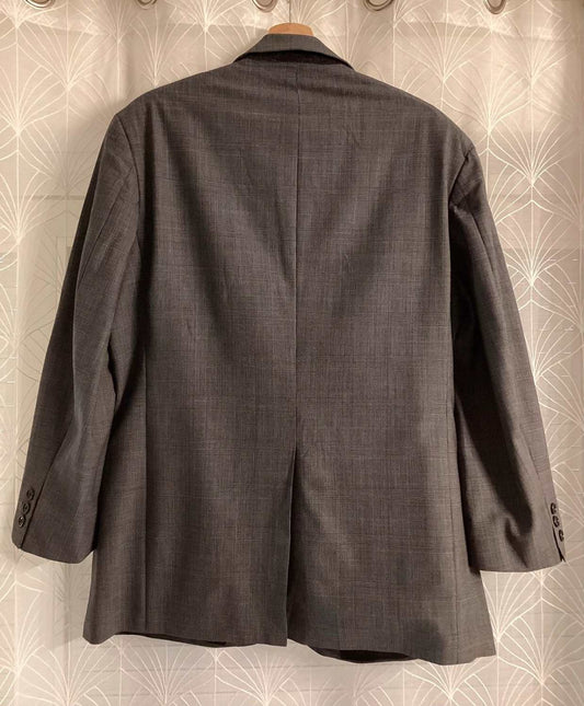 🧥 Blazer Brooks Brothers - Grijze Ruit - Maat L(42S) - Wol/Lycra