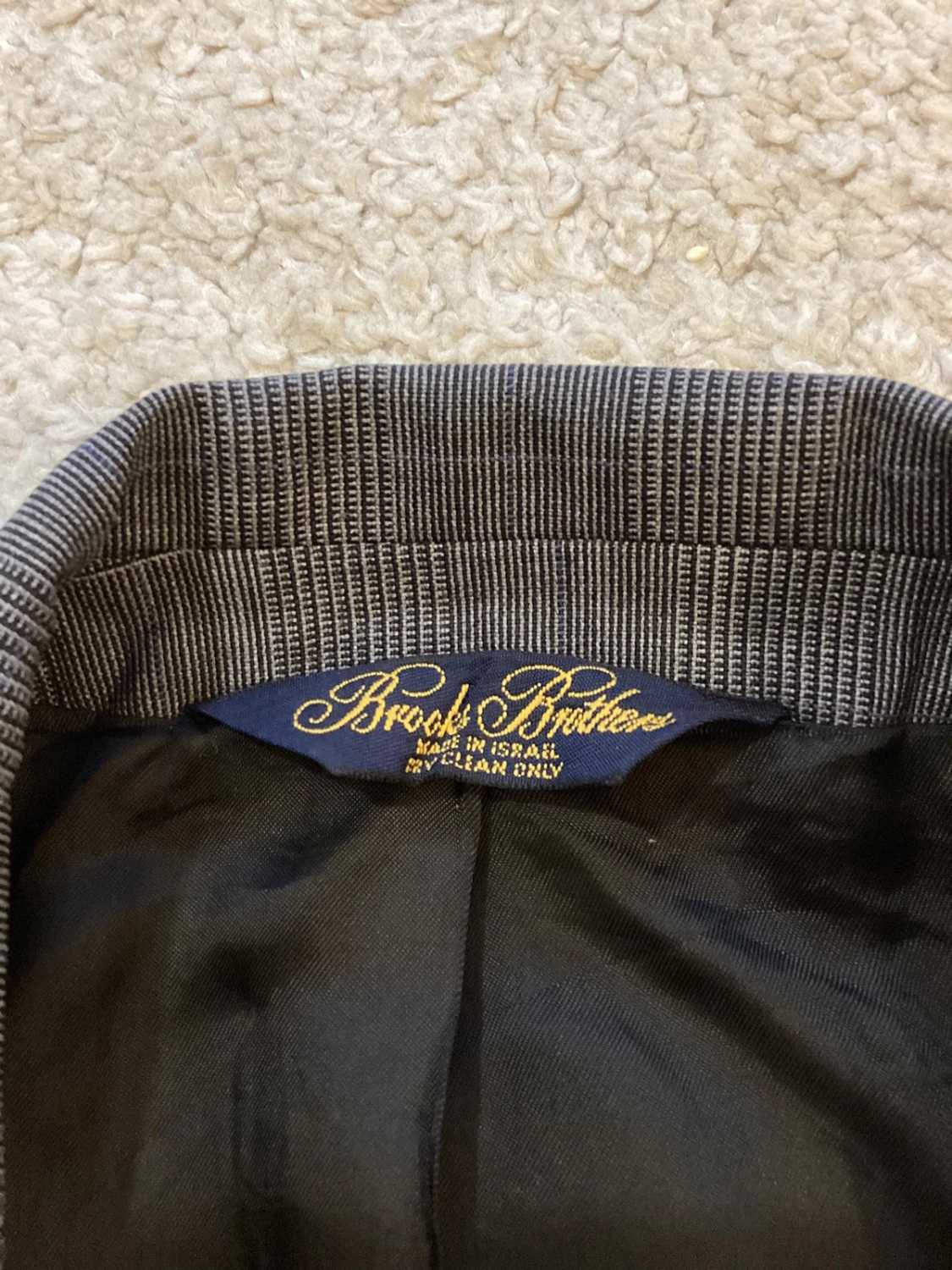 🧥 Blazer Brooks Brothers - Carreaux Gris - Taille L(42S) - Laine/Lycra