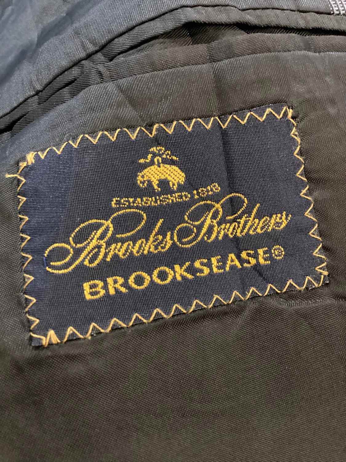 🧥 Blazer Brooks Brothers - Carreaux Gris - Taille L(42S) - Laine/Lycra