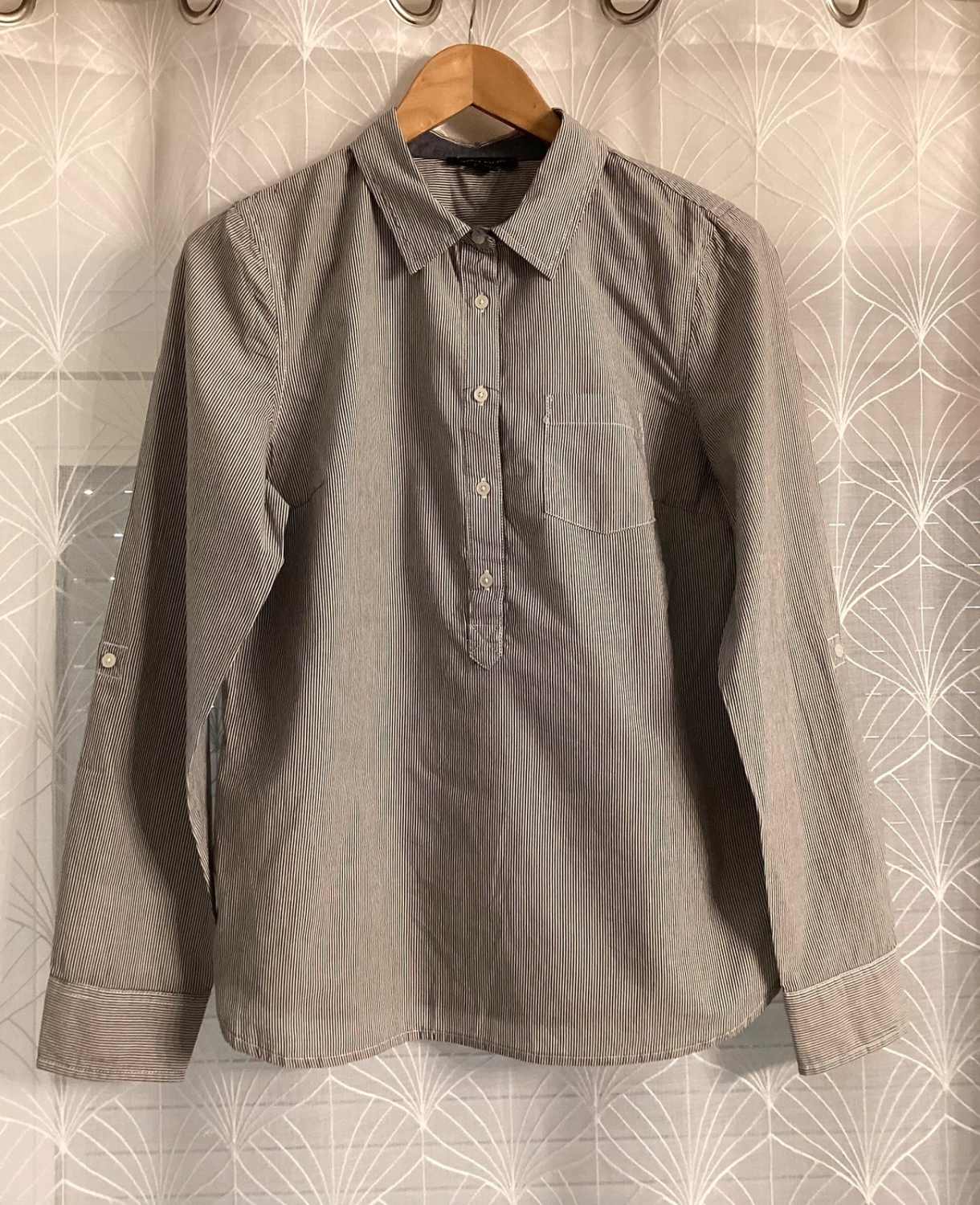Camicia Tommy Hilfiger a Righe Bianco & Grigio - S/P