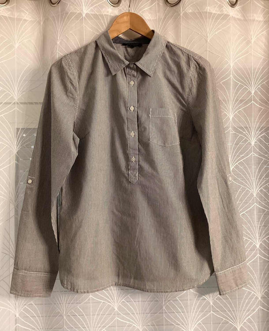Chemise Tommy Hilfiger à Rayures Blanc & Gris - S/P
