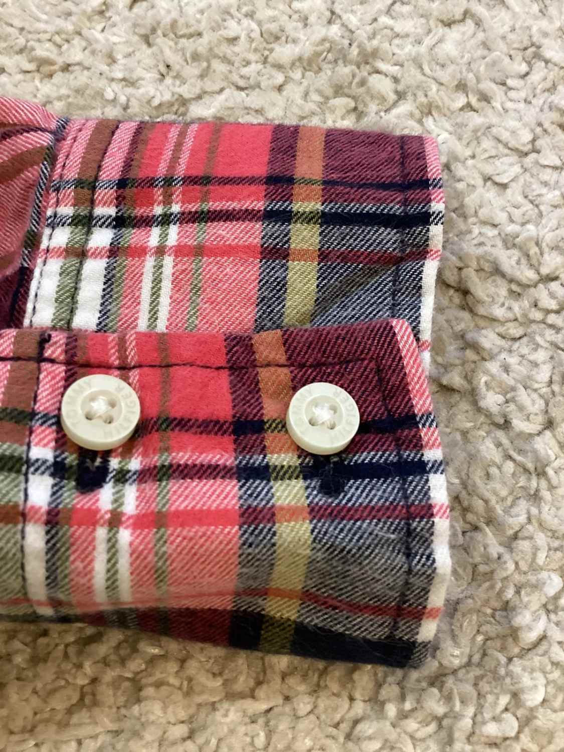 🌈 Chemise Tommy Hilfiger Carreaux Multicolore Sombre - S/P
