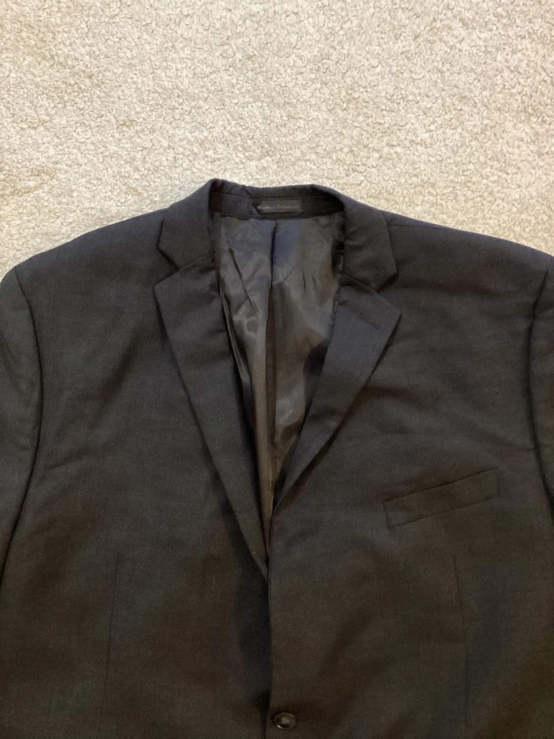 Blazer Calvin Klein Homme - Gris Foncé - Taille XL(48R) - Laine