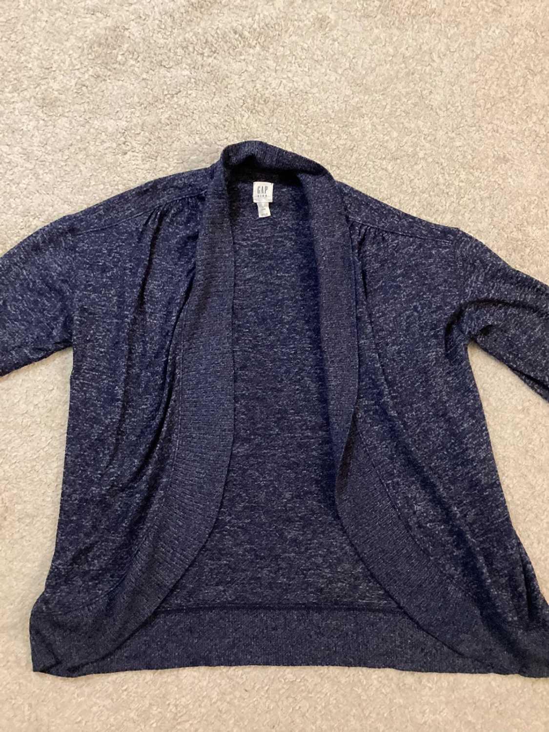 👧 Cardigan Gap Kids - Marine/Gris - Taille 10A - Fille