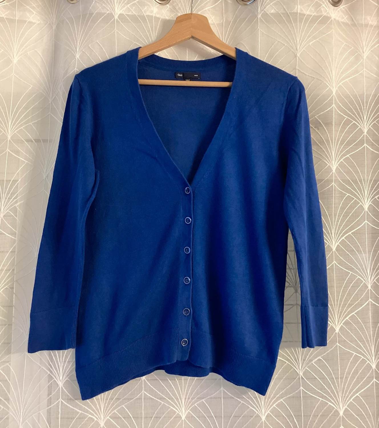 💙 Cardigan Gap Femme Col V - Bleu - Taille XS - Coton