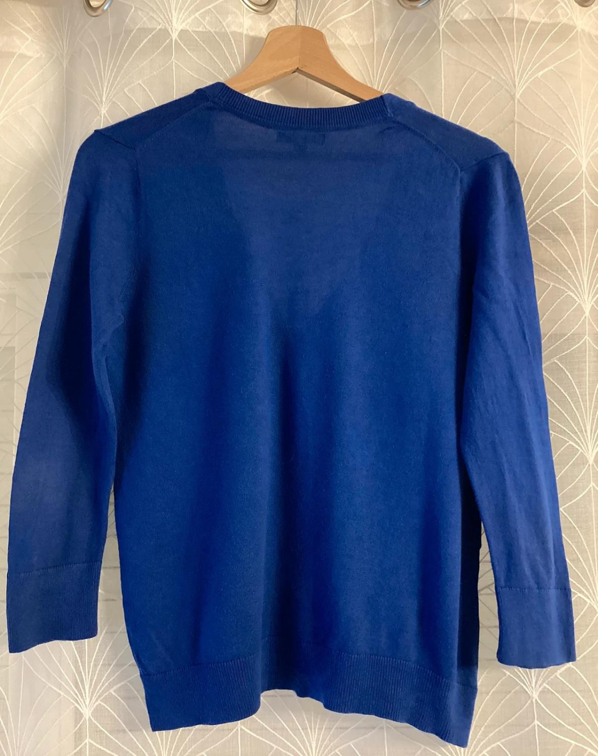 💙 Cardigan Gap Femme Col V - Bleu - Taille XS - Coton