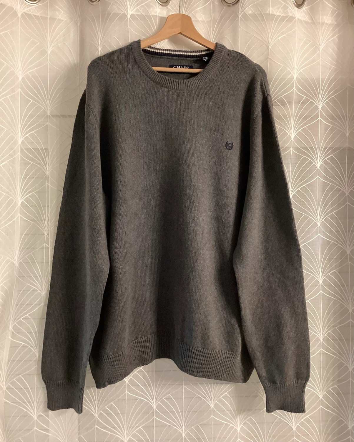 Sweat Chaps Homme - Gris Uni - XLTG - Coton
