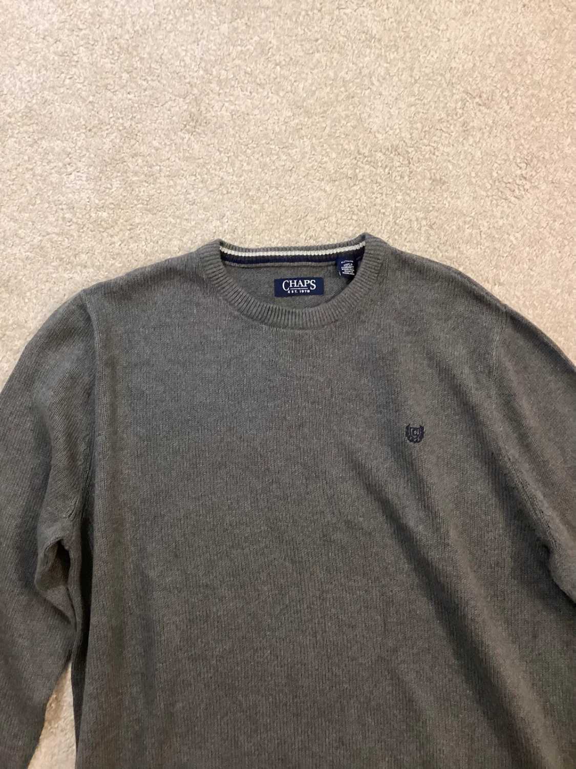 Sweat Chaps Homme - Gris Uni - XLTG - Coton