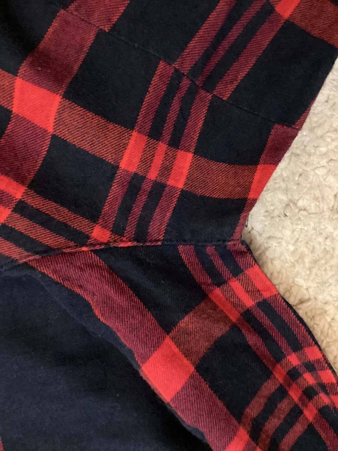 🍷🔵 Chemise Tommy Hilfiger Flanelle - Carreaux Marines & Bordeaux - S/P