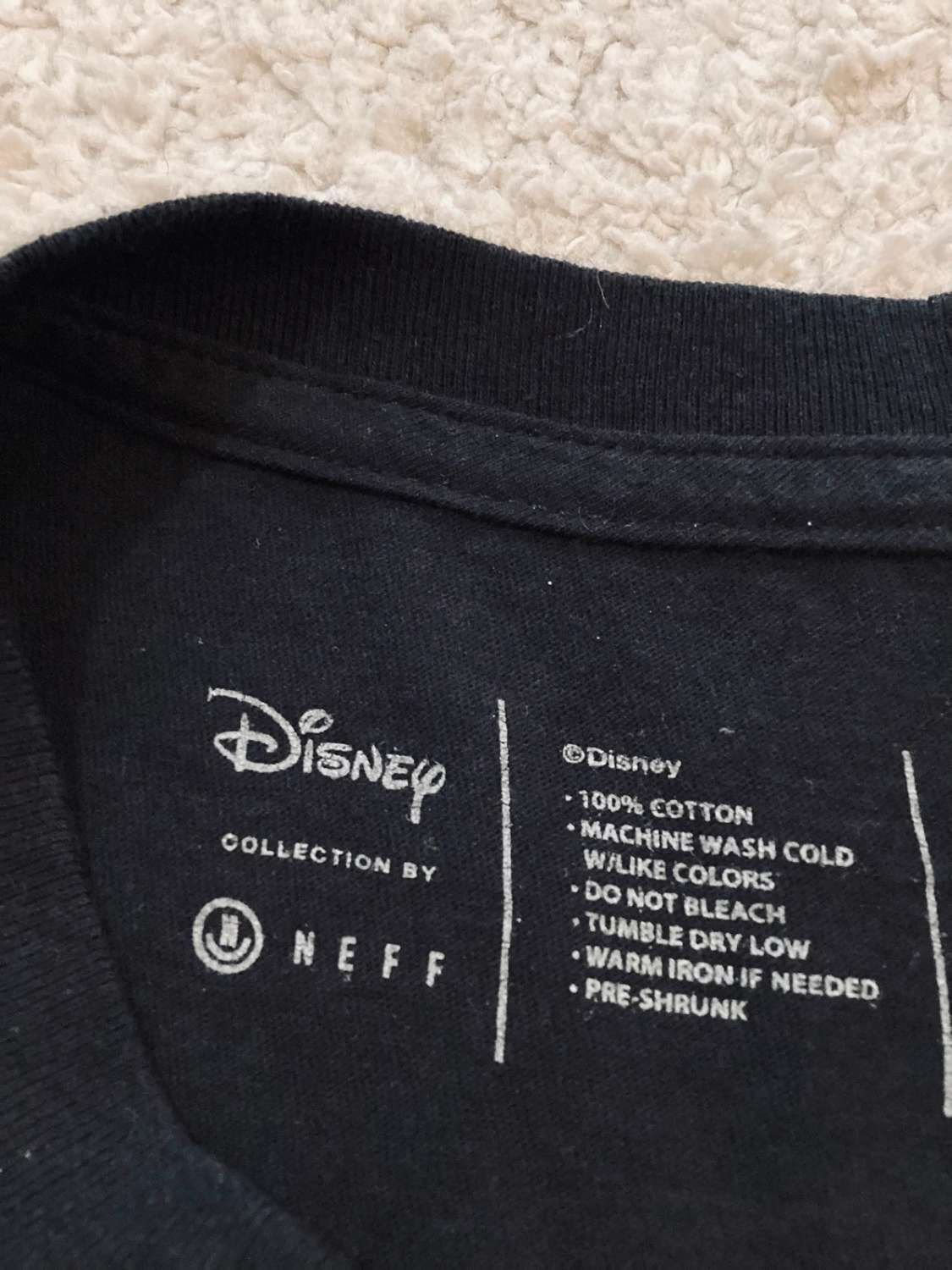 T-shirt Disney Mickey Mouse Classique - Noir - Taille L - Coton