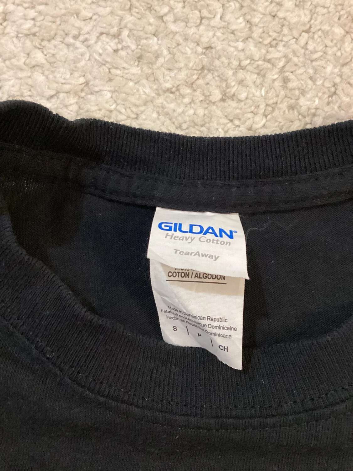 T-shirt Gildan Heren - Zwart - Maat S - Katoen