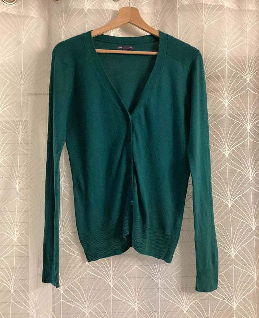 💚 Cardigan Gap Femme Col V - Vert Foncé - Taille S