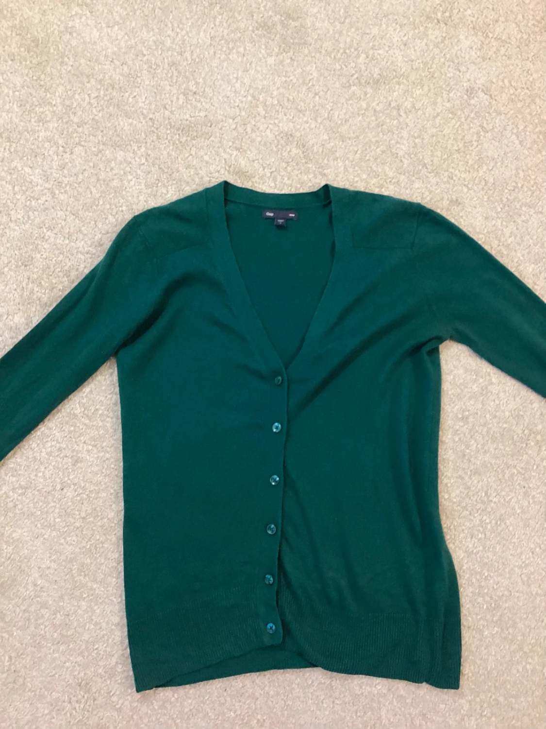 💚 Cardigan Gap Femme Col V - Vert Foncé - Taille S
