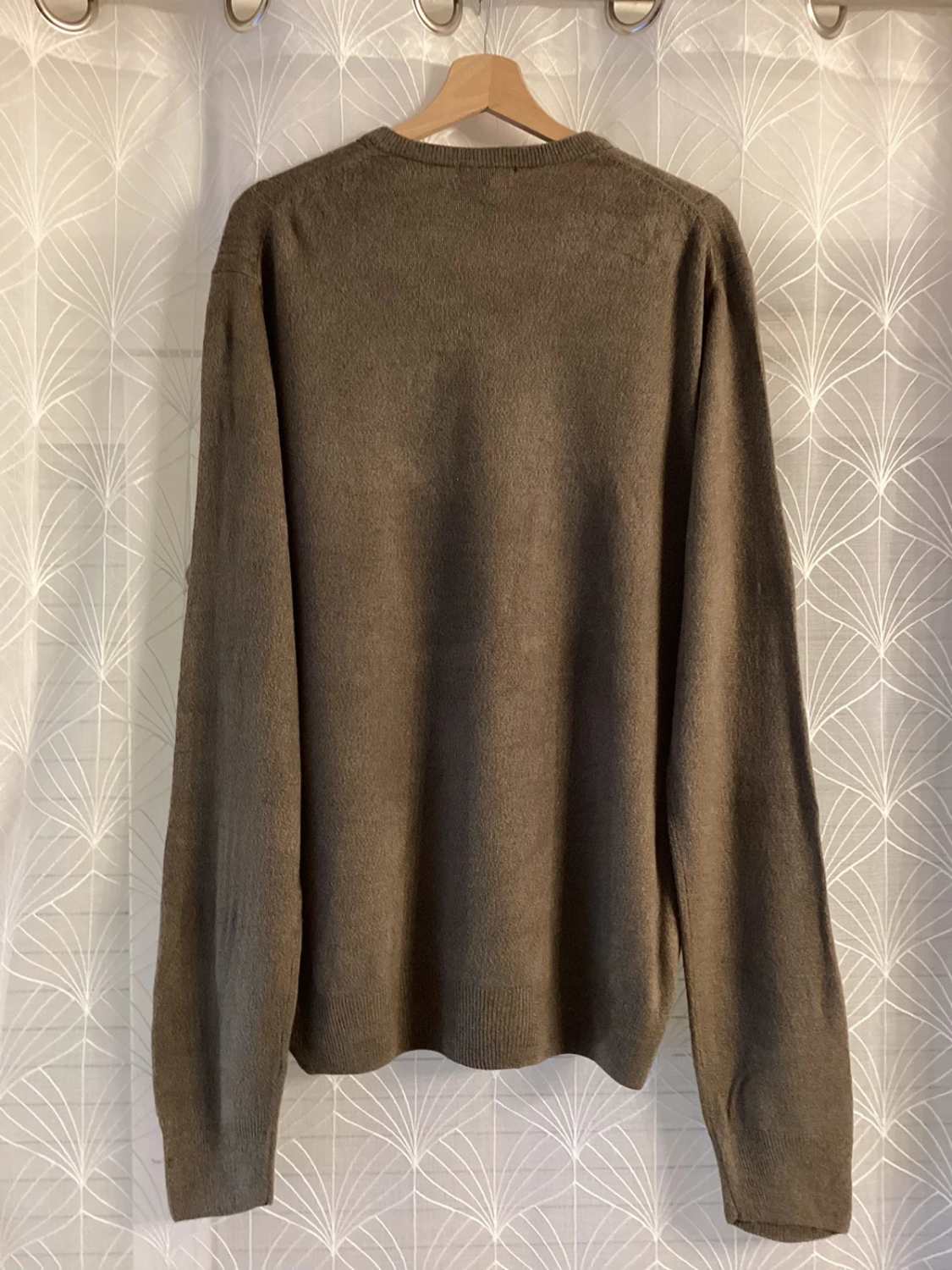 Sweat Dockers Homme Col V - Kaki - Taille L/G - Acrylique