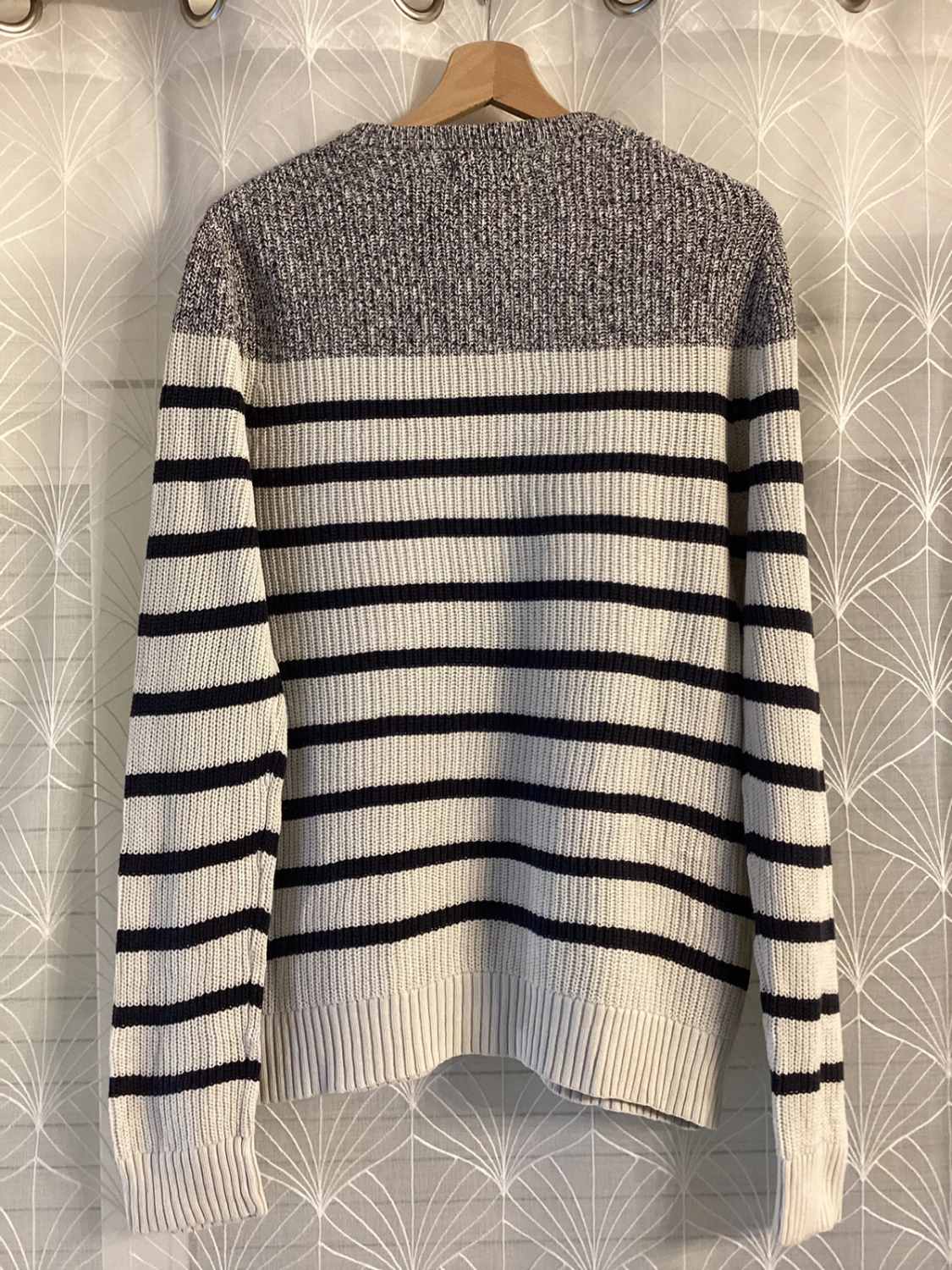 Sweat Nautica Femme - Blanc & Gris - Taille M - Coton