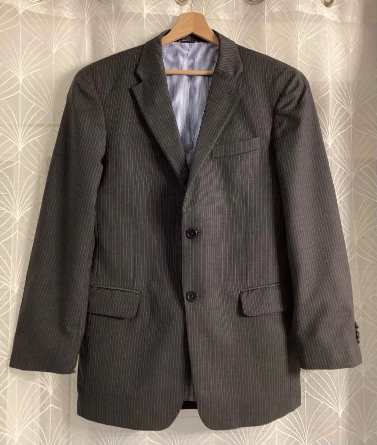 Blazer Tommy Hilfiger Homme - Rayures Gris - Taille S - Laine