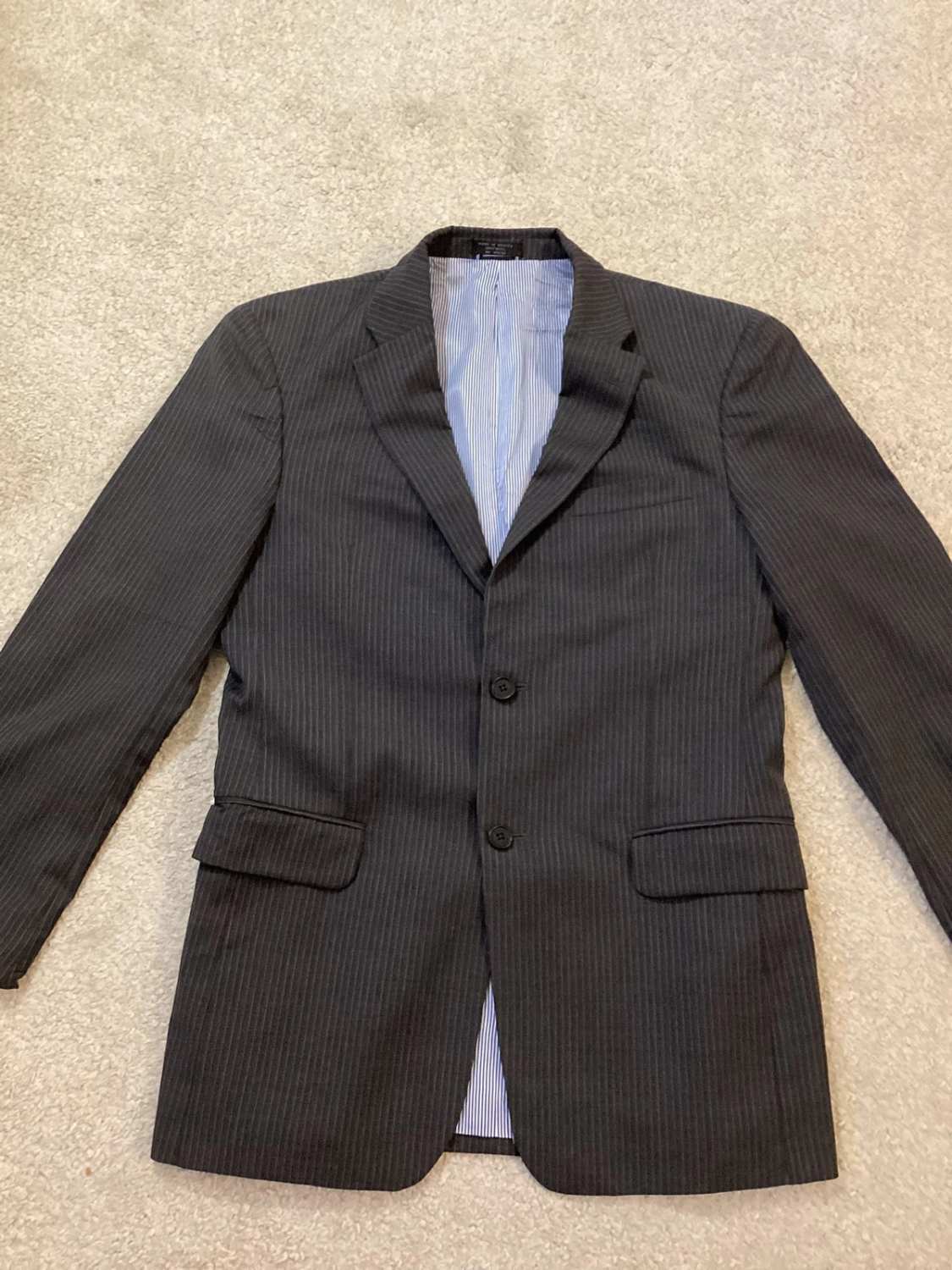 Blazer Tommy Hilfiger Homme - Rayures Gris - Taille S - Laine