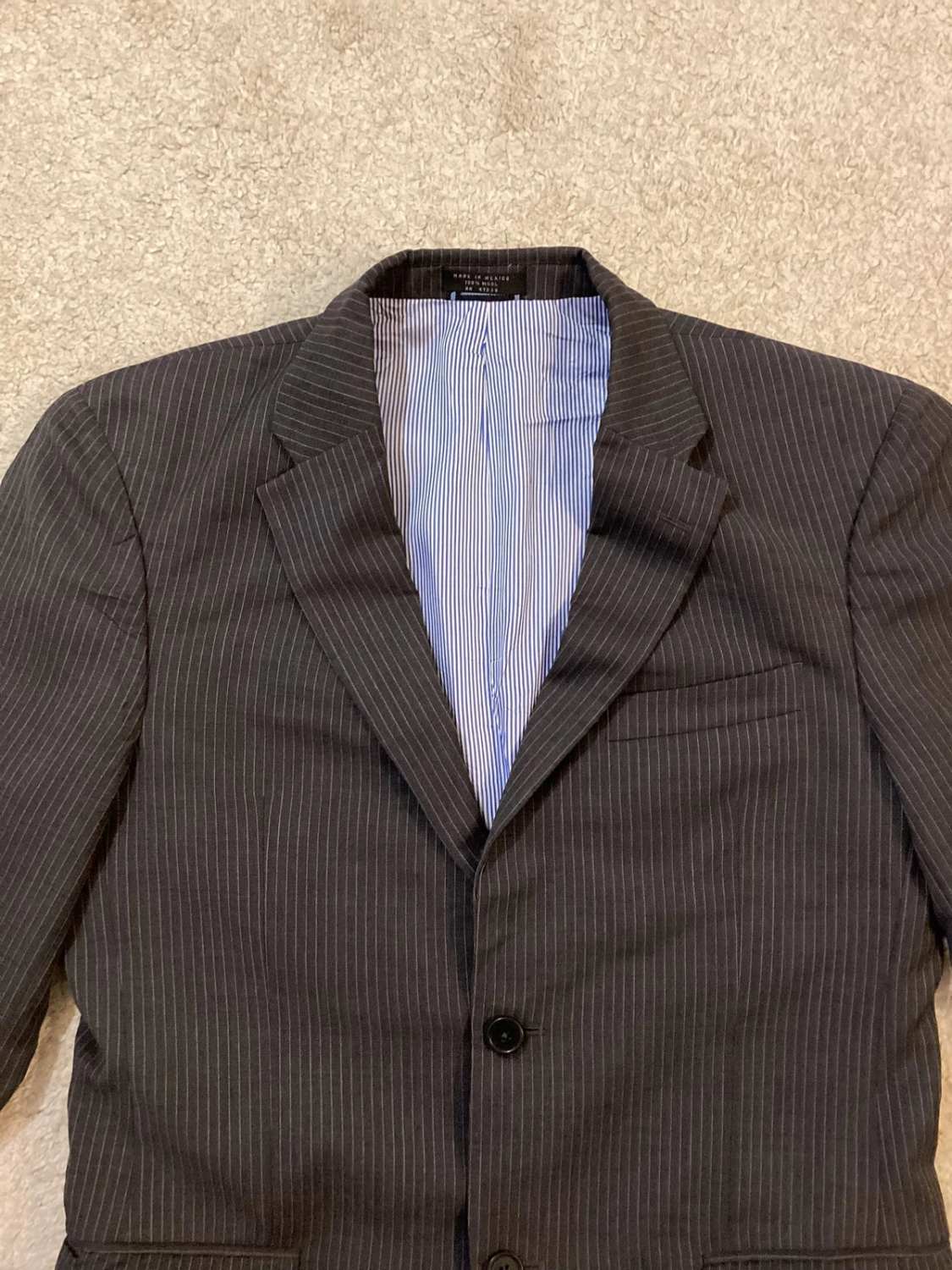 Blazer Tommy Hilfiger Homme - Rayures Gris - Taille S - Laine