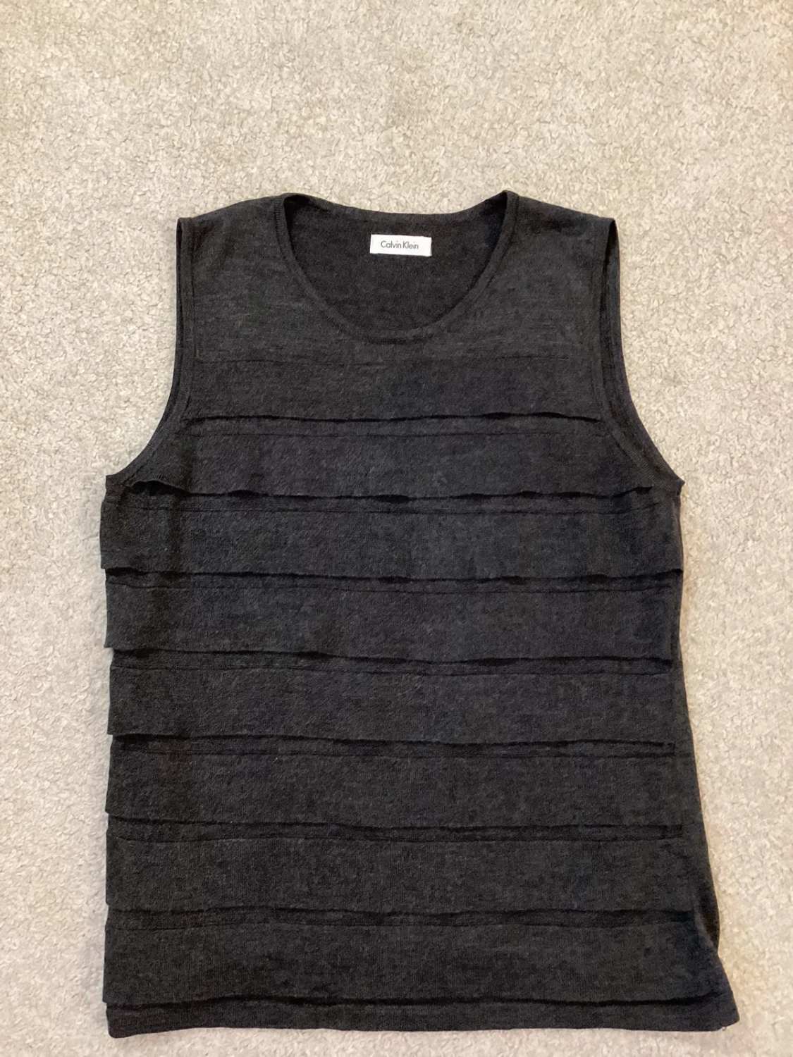 Débardeur Sweat Calvin Klein Femme - Sans Manches - Laine/Acrylique - M