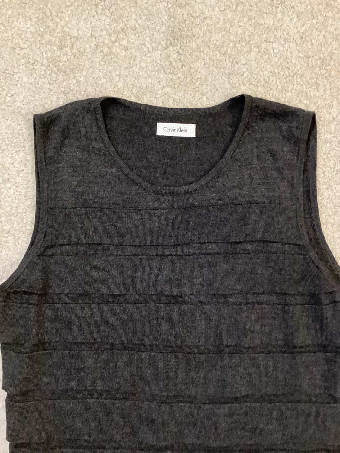 Débardeur Sweat Calvin Klein Femme - Sans Manches - Laine/Acrylique - M